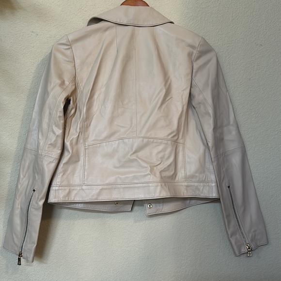 Tory Burch | Harper Motorcycle Leather Jacket - Picture 8 of 11